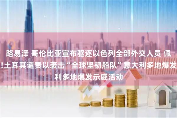 路易泽 哥伦比亚宣布驱逐以色列全部外交人员 佩特罗发声!土耳其谴责以袭击“全球坚韧船队”意大利多地爆发示威活动