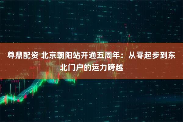尊鼎配资 北京朝阳站开通五周年：从零起步到东北门户的运力跨越